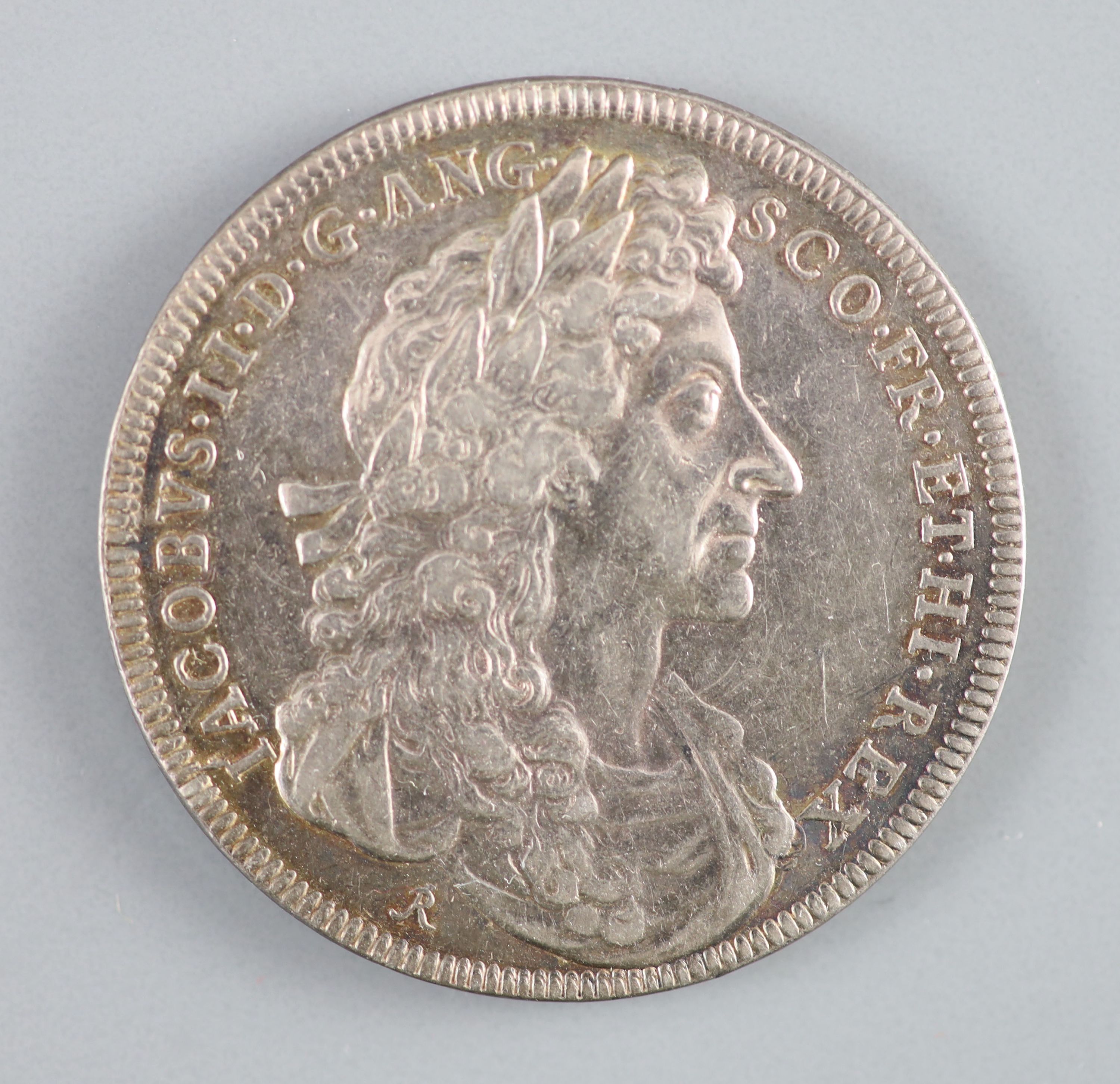 British Medals, James II, Coronation 1685, the official silver medal, by John Roettier,